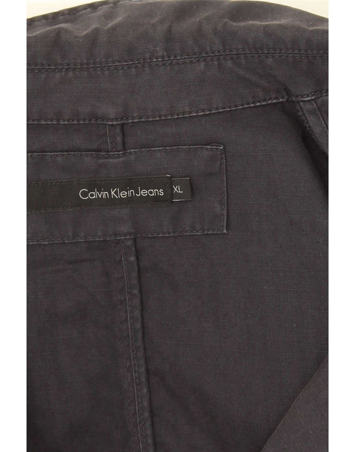 Jaqueta Blazer Calvin Klein Masculina de 1 Botão Reino Unido 42 XL Azul Marinho