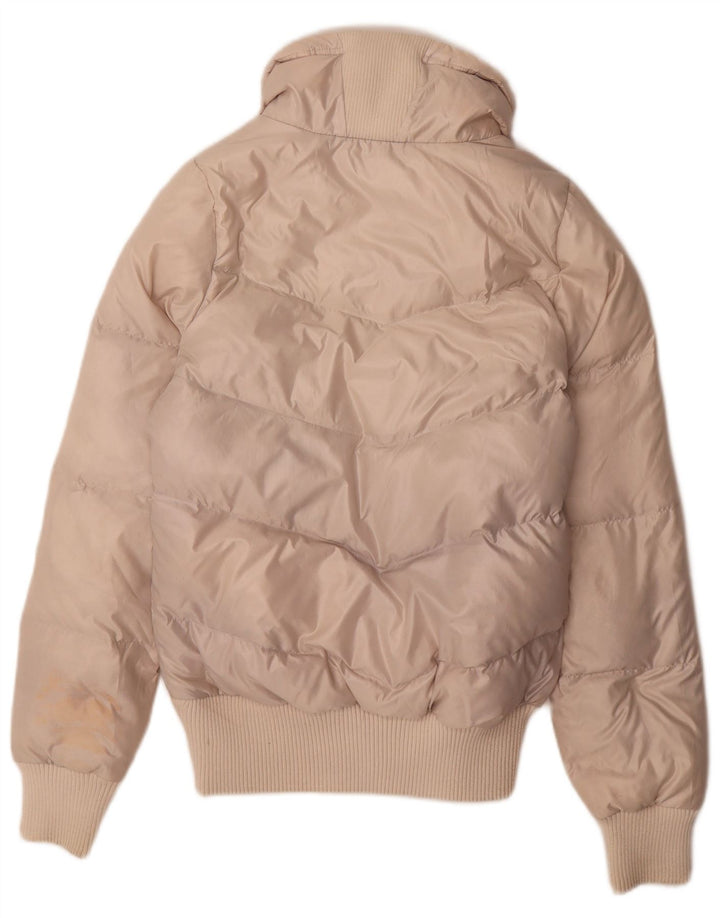 Jaqueta Adidas Feminina Acolchoada UK 12 Médio Bege Nylon