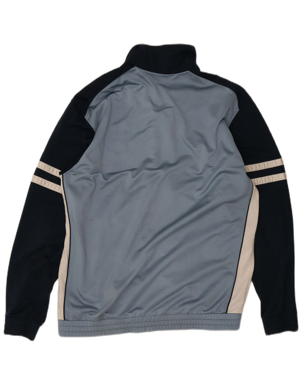 Diadora Mens Tracksuit Top Jacket UK 44 XL Azul Colourblock Poliéster