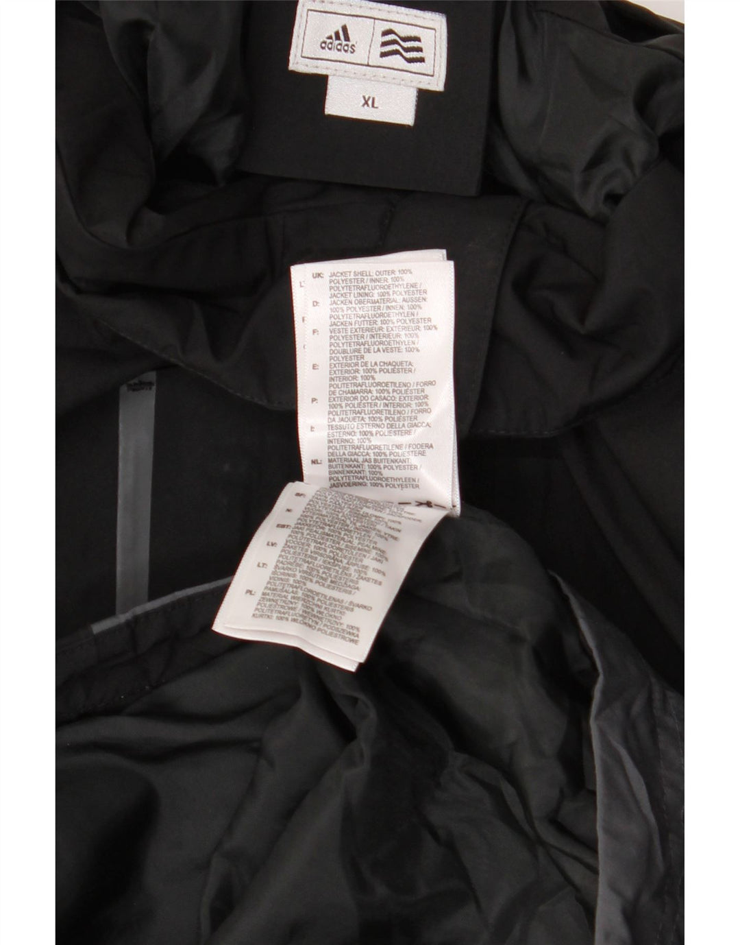 Jaqueta corta-vento masculina ADIDAS UK 42 XL preta