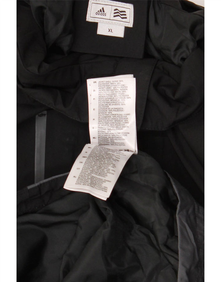 Jaqueta corta-vento masculina ADIDAS UK 42 XL preta