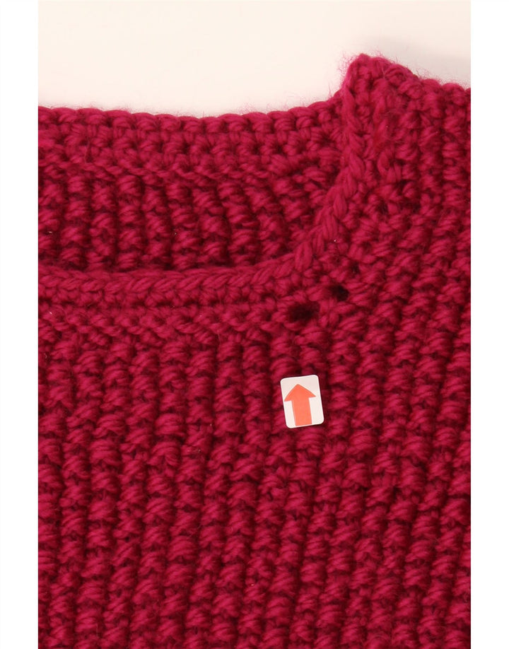 VINTAGE Girls Boat Neck Jumper Sweater 5-6 Years Burgundy Vintage Vintage and Second-Hand Vintage from Messina Hembry 