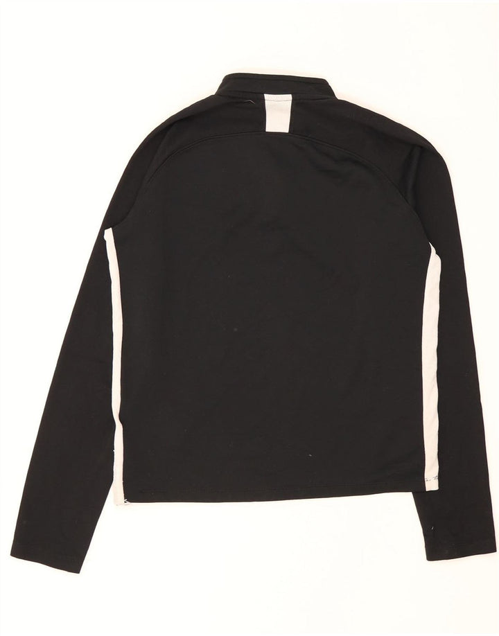 Casaco de treino Nike Boys Dri Fit Zip Neck 10-11 anos médio preto