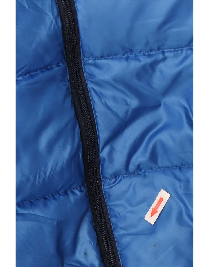 Jaqueta masculina acolchoada com capuz Replay UK 38 poliéster azul médio