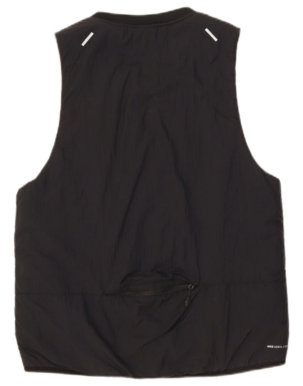 Colete acolchoado feminino Nike UK 14 médio preto nylon