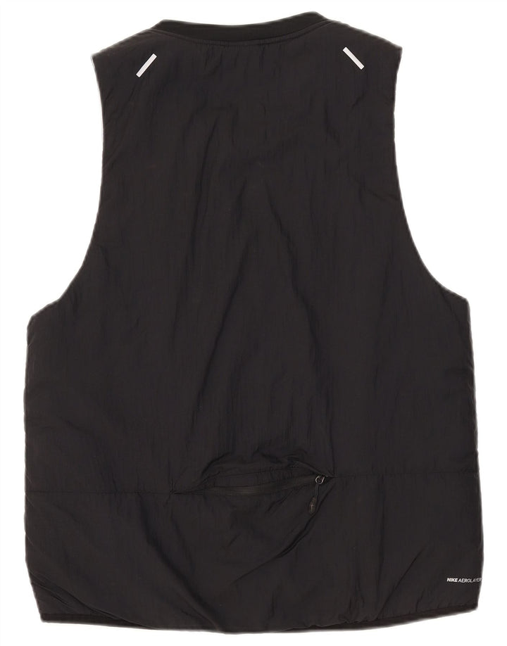 Colete acolchoado feminino Nike UK 14 médio preto nylon