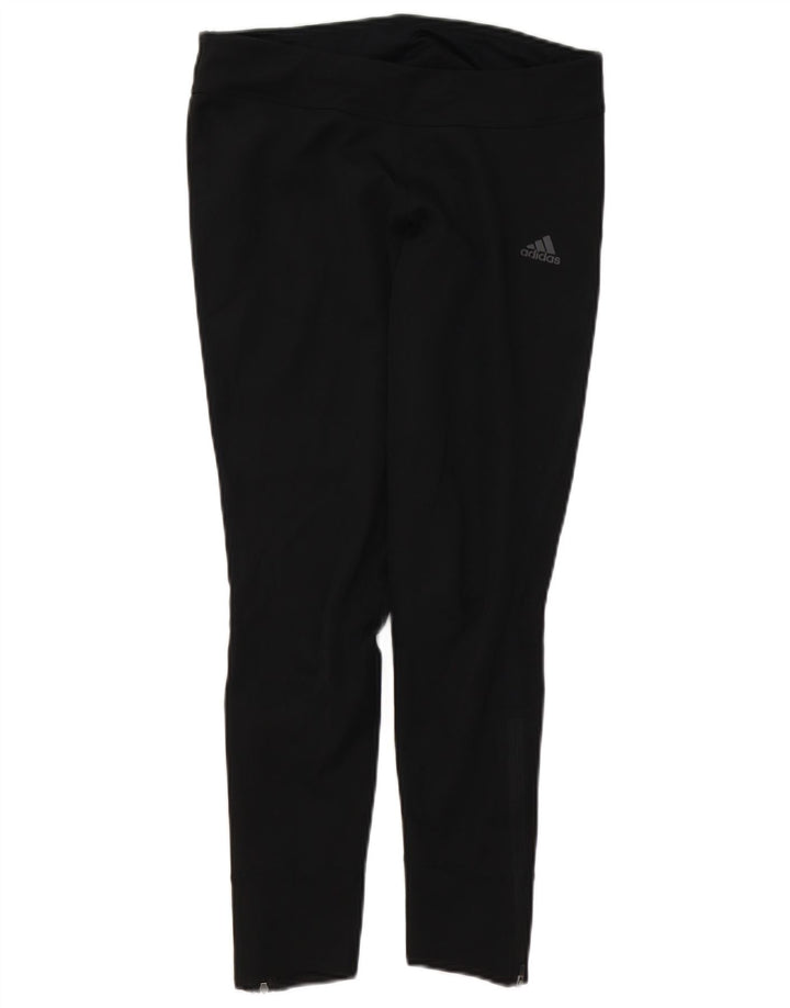 Adidas Womens Climalite Leggings UK 12/14 Médio Preto Poliéster