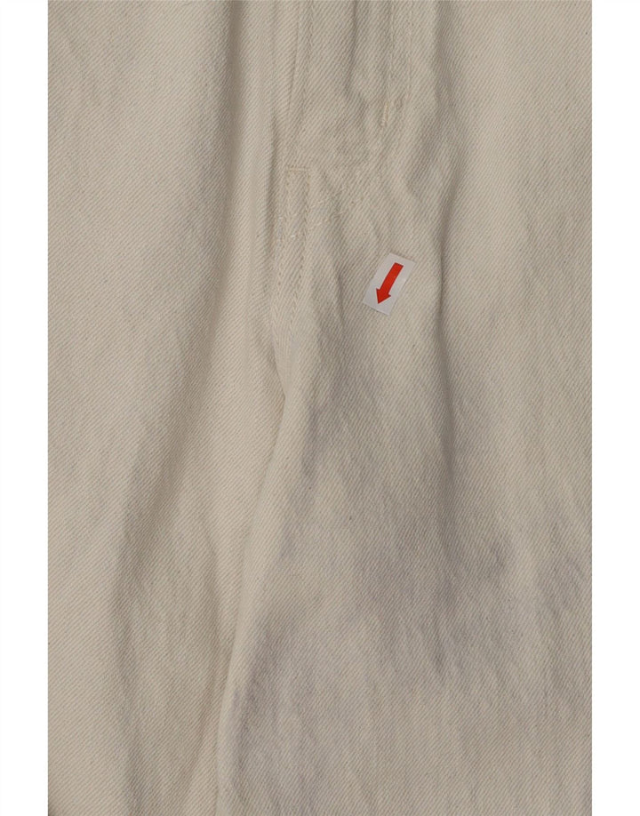 Jeans femininos soltos LEVI'S W24 L31 algodão branco