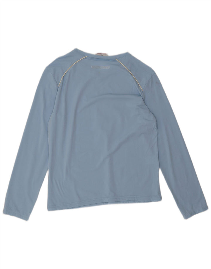 Top feminino Sergio Tacchini manga comprida IT 48 XL azul poliamida