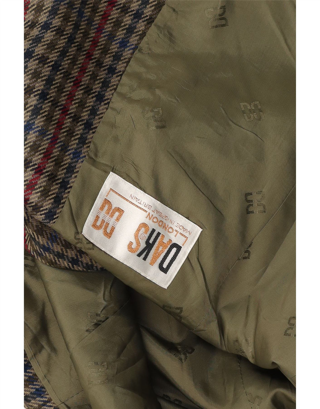 Jaqueta blazer feminina DAKS com 3 botões UK 14 xadrez médio multicolorido