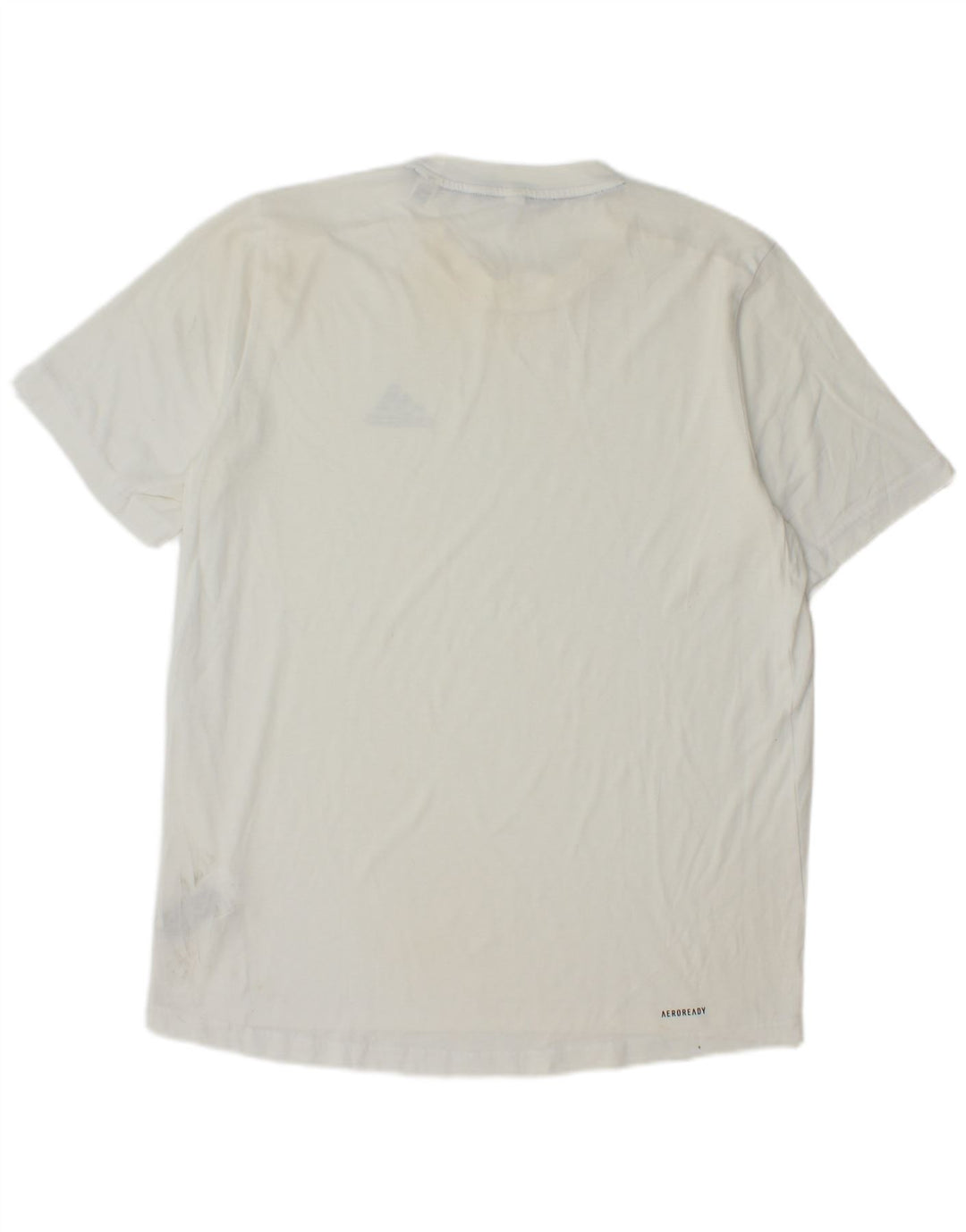 Adidas Mens Aeroready Camiseta Top Médio Poliéster Branco