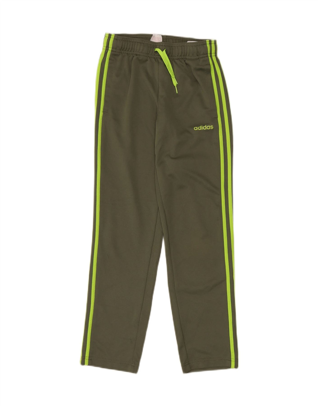 Calças de treino ADIDAS Boys Climalite 11-12 anos cáqui poliéster