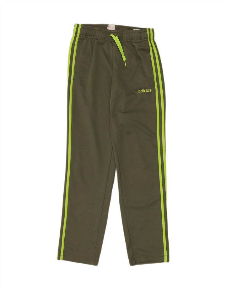Calças de treino ADIDAS Boys Climalite 11-12 anos cáqui poliéster