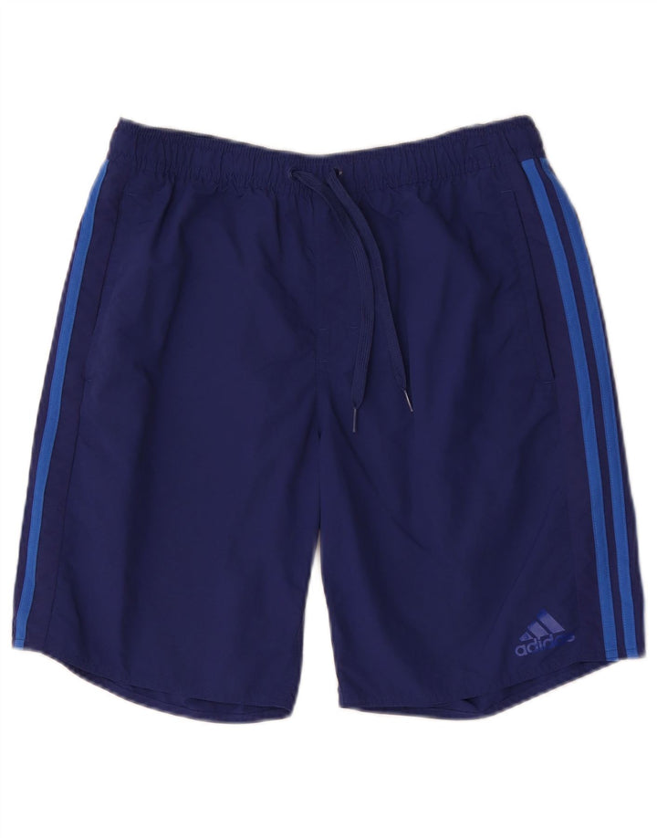 Shorts esportivos masculinos ADIDAS médio azul marinho