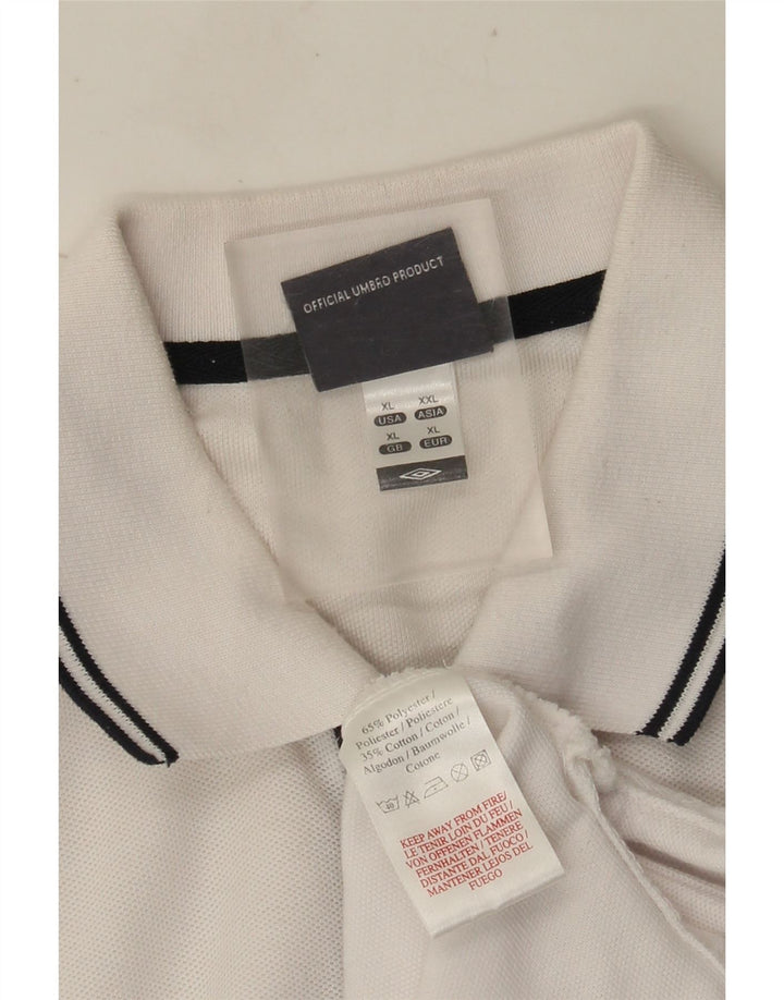 Camisa polo masculina Umbro XL branca poliéster
