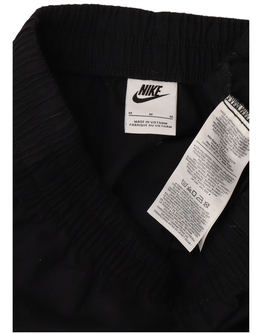 NIKE Mens Cargo Tracksuit Trousers Medium  Black Polyester Vintage Nike and Second-Hand Nike from Messina Hembry 