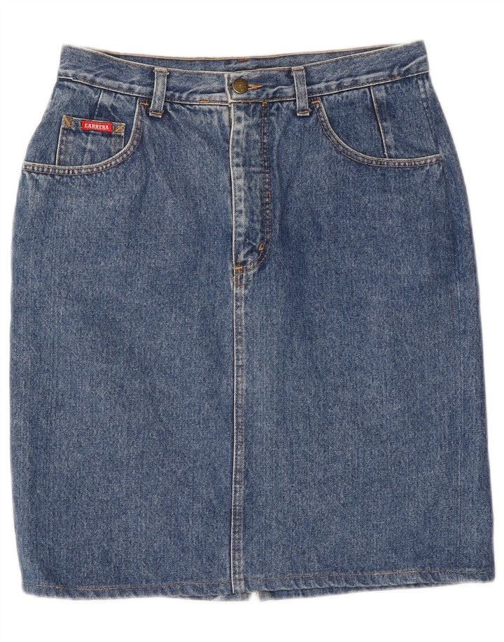 Saia jeans feminina Carrera médio W28 azul