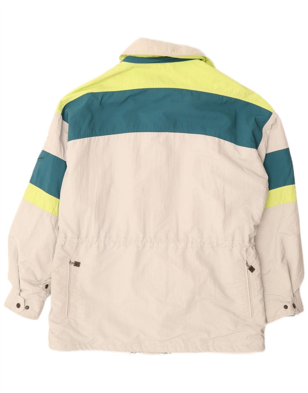 Jaqueta de esqui masculina Schoffel EU 50 grande bloco colorido cinza