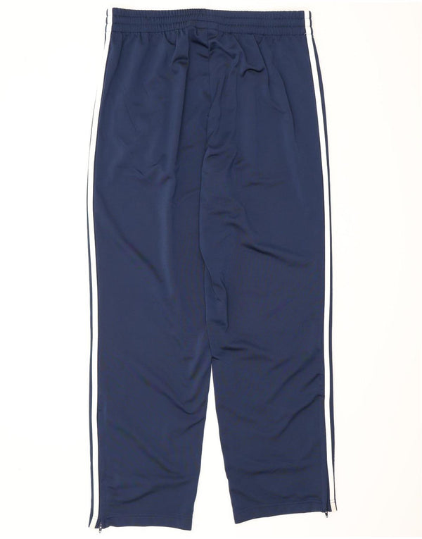 Calça de treino masculina Adidas grande poliéster azul marinho