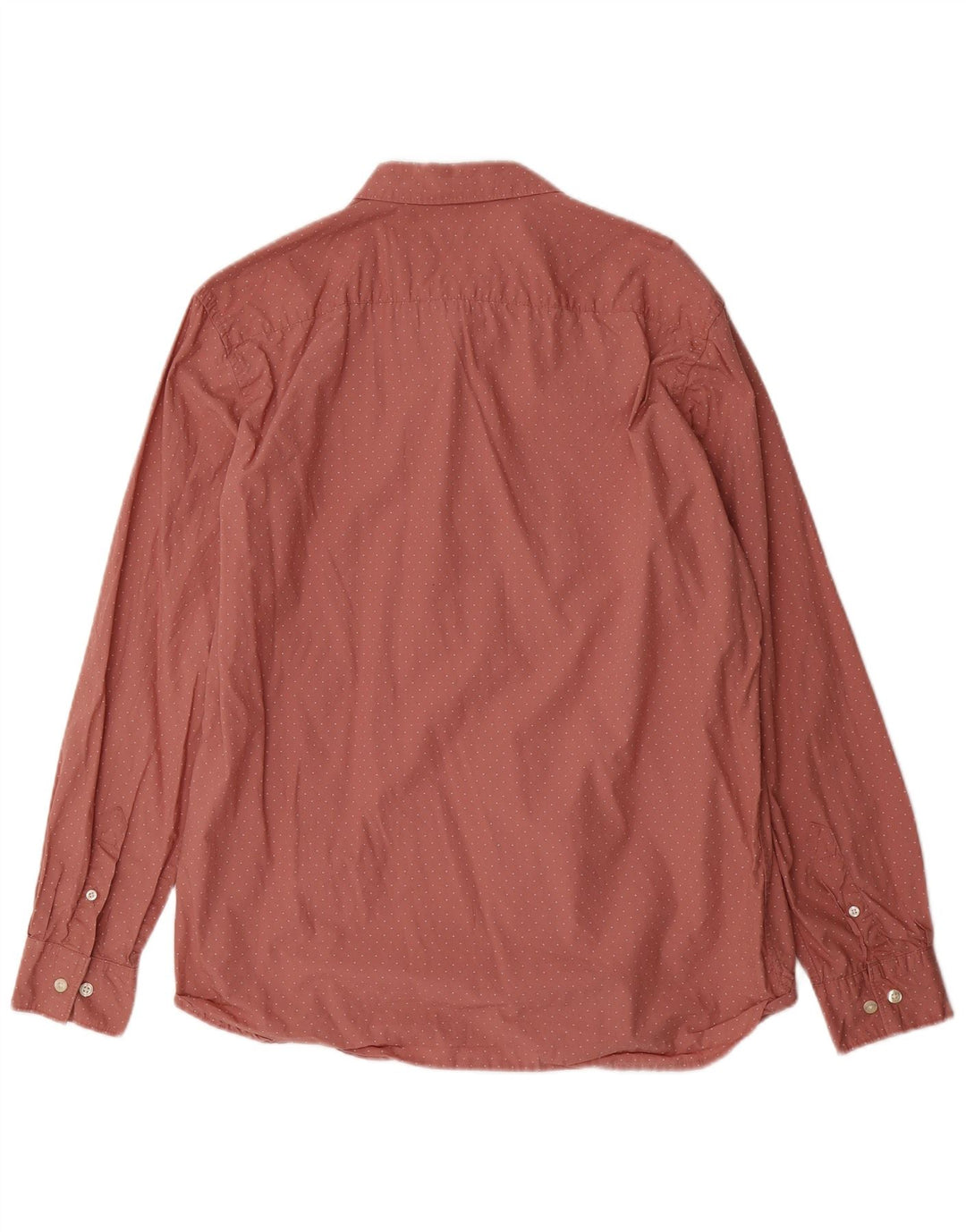 Camisa masculina FRENCH CONNECTION XL algodão manchado Borgonha