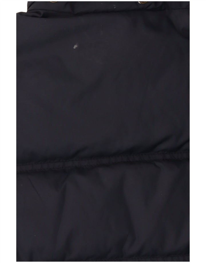 Colete acolchoado feminino JACK WILLS UK 10 pequeno azul marinho nylon