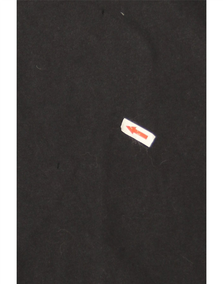 Camiseta Nike masculina Swoosh gráfica top médio algodão preto