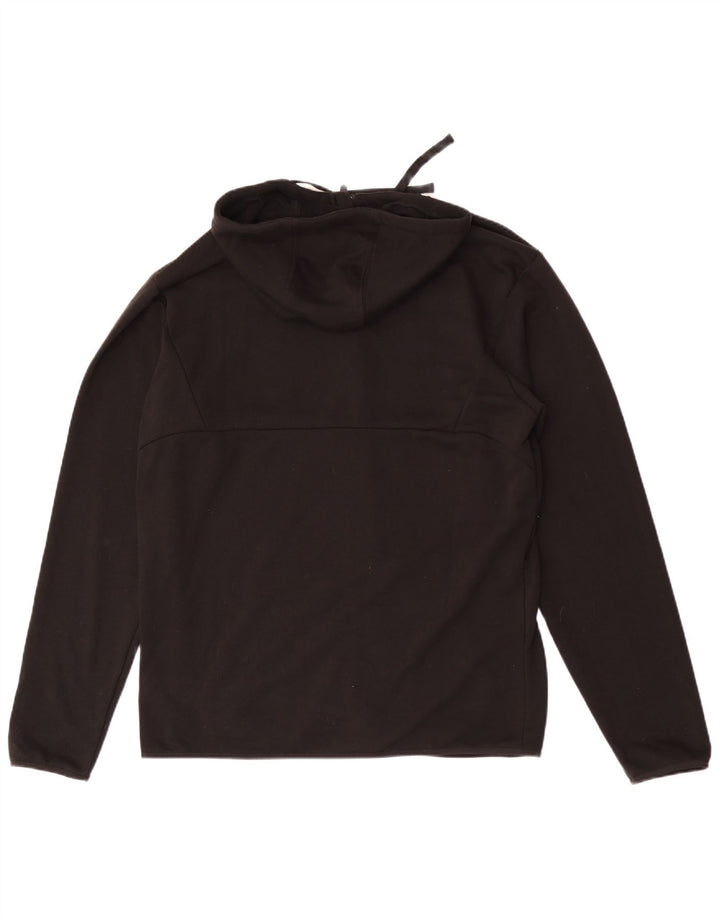 Suéter masculino Puma com capuz e zíper grande algodão preto