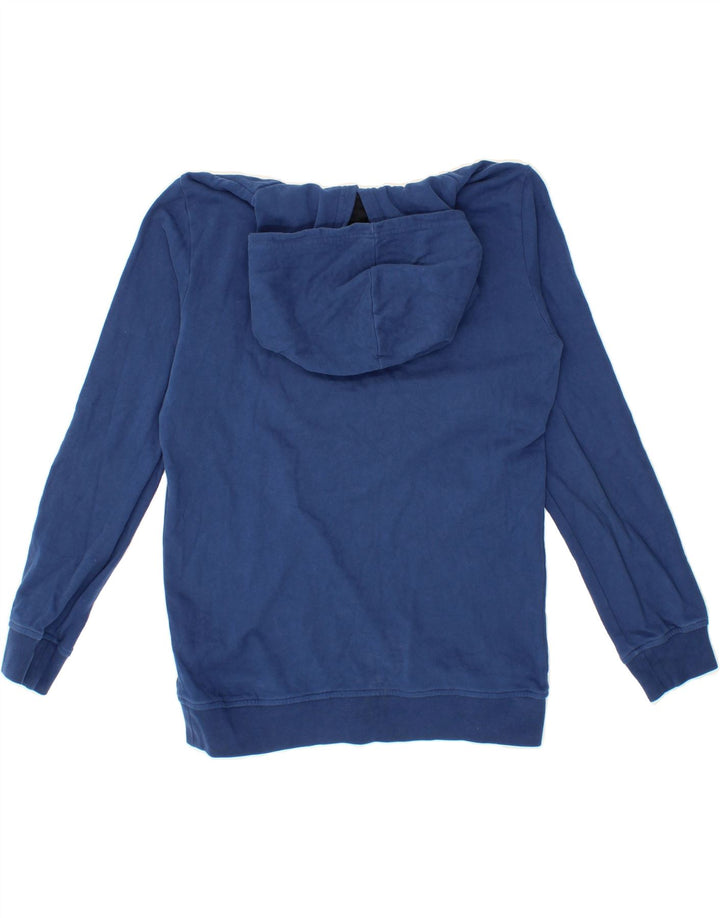WOOLRICH Boys Graphic Hoodie Jumper 13-14 Years Blue Cotton Vintage Woolrich and Second-Hand Woolrich from Messina Hembry 