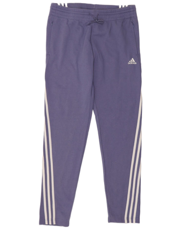 Adidas Womens Tracksuit Calças Joggers UK 4-6 XS Roxo Algodão