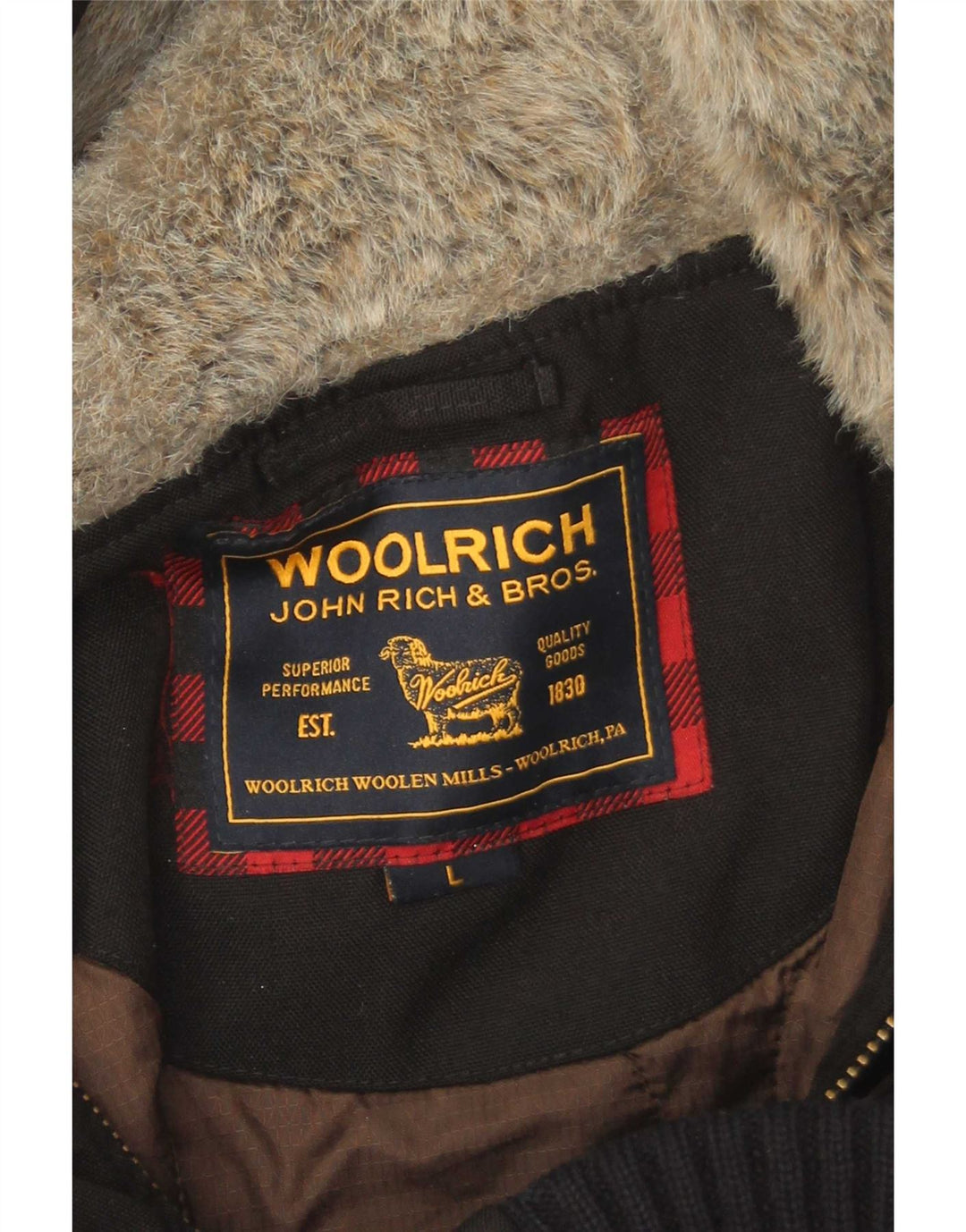 Jaqueta bomber acolchoada masculina Woolrich UK 40 grande poliamida preta
