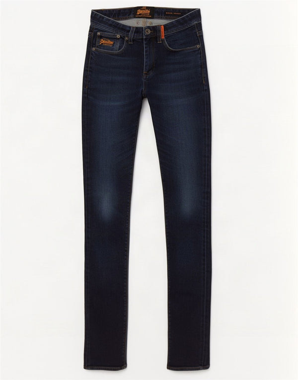 Superdry Mens Super Skinny Jeans W30 L32 Azul Marinho Algodão