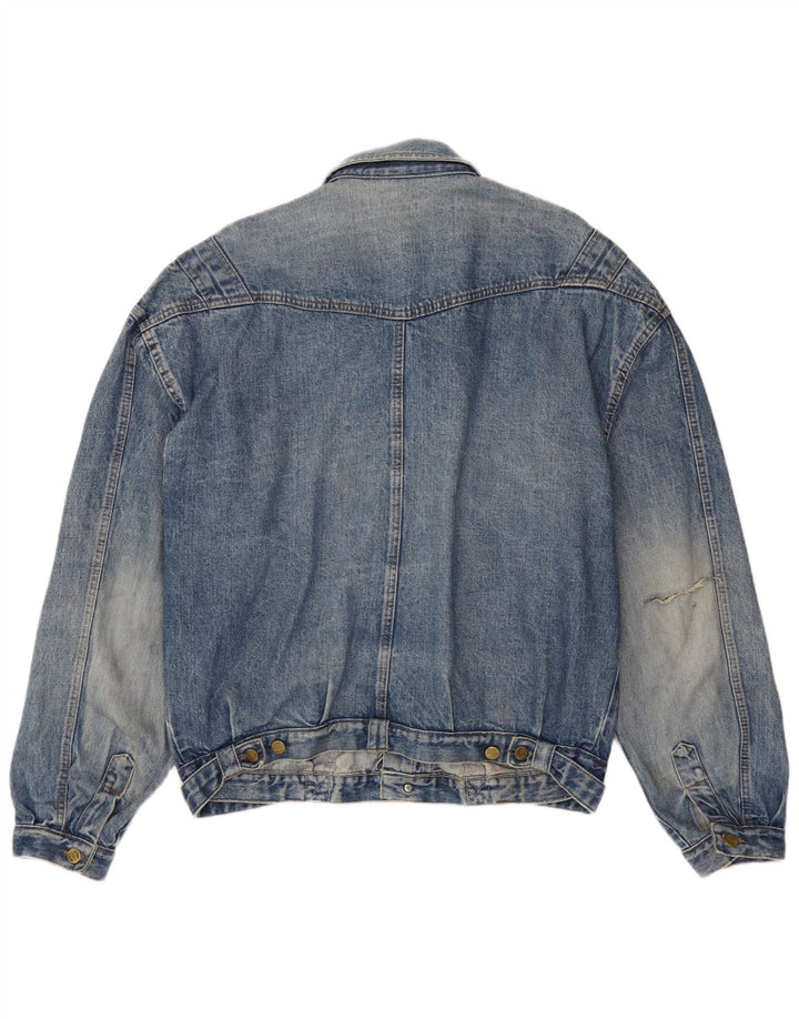 Jaqueta jeans masculina vintage UK 42 XL azul
