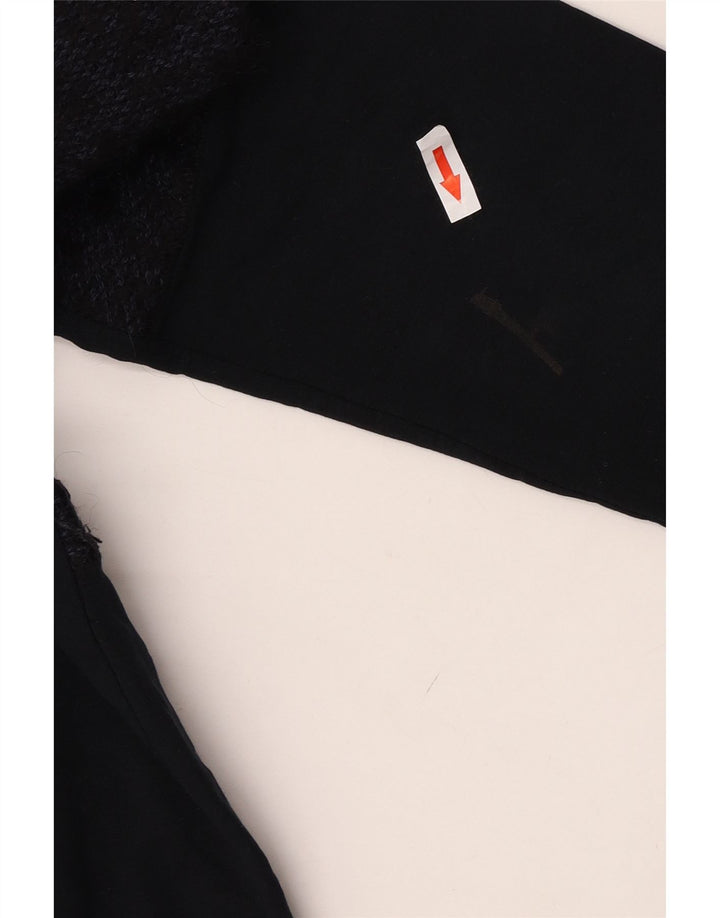 Zara Suéter masculino com gola redonda pequeno bloco colorido azul marinho