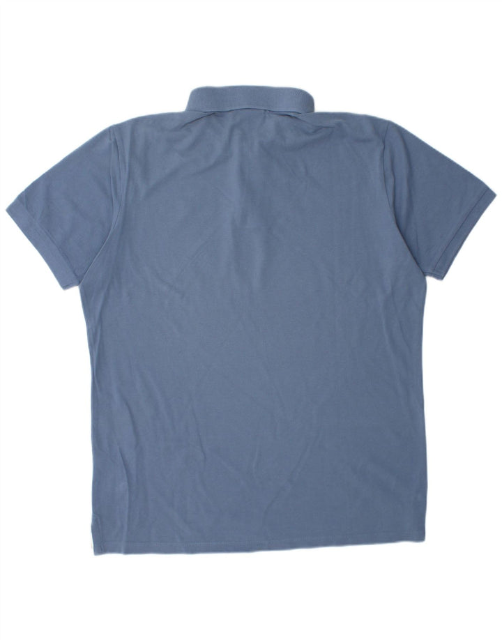 DIADORA Mens Polo Shirt XL Blue Cotton