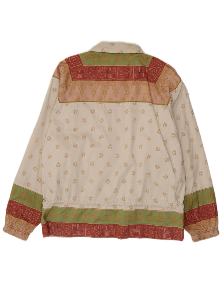 Jaqueta bomber feminina HEAD UK 20 2XL branca floral