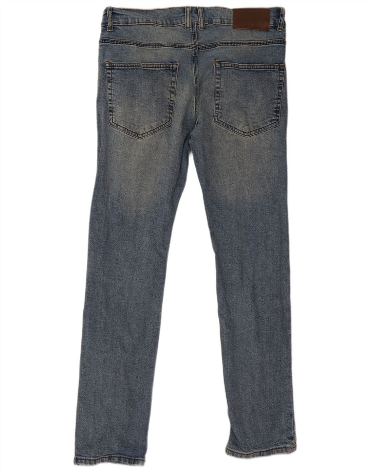French Connection Masculino Slim Jeans W32 L32 Azul Algodão