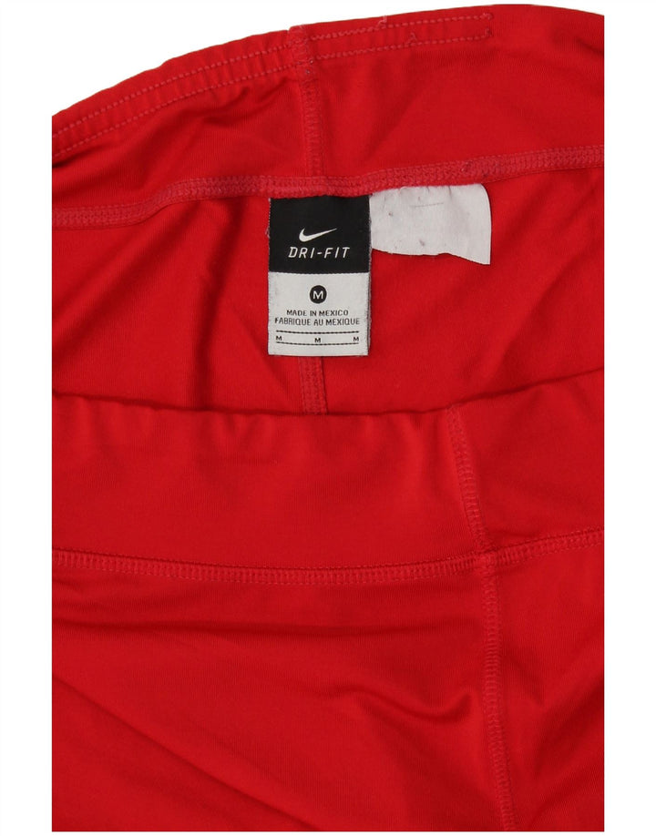 Shorts esportivos femininos NIKE Dri Fit UK 14 médio vermelho