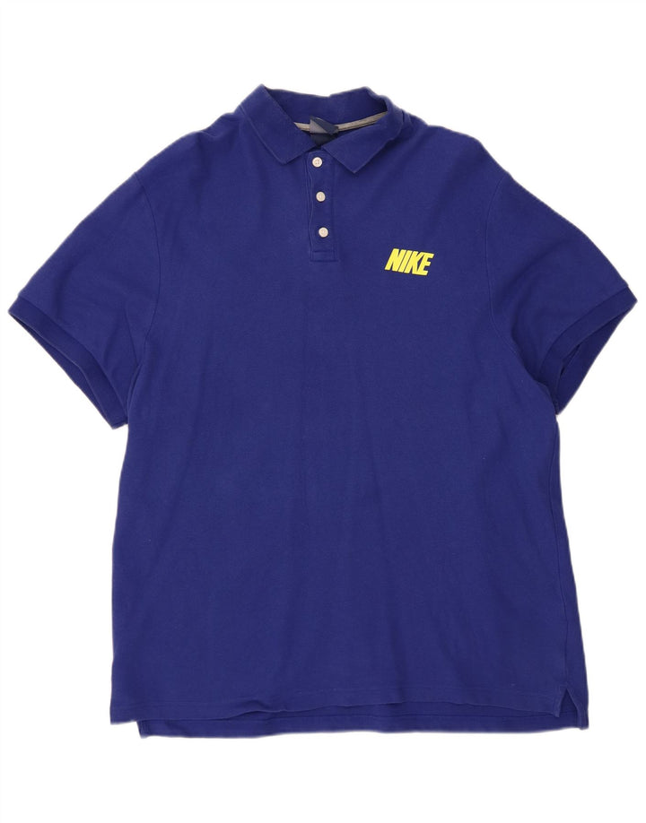 Camisa polo masculina NIKE 2XL algodão azul