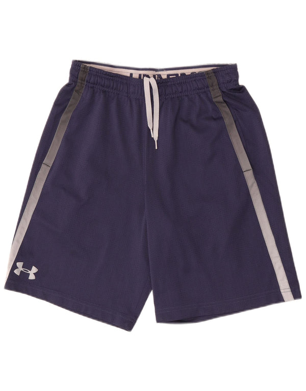 Under Armour Mens Sport Shorts Pequeno Azul Marinho Colourblock Poliéster