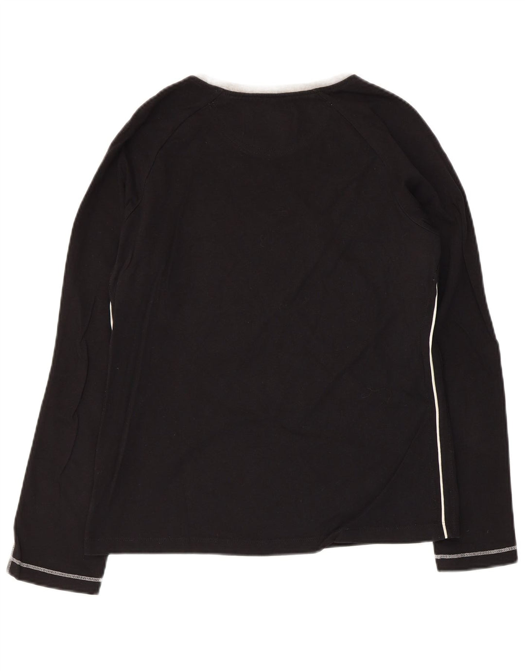 CHAMPION Top gráfico feminino manga comprida UK 14 grande preto