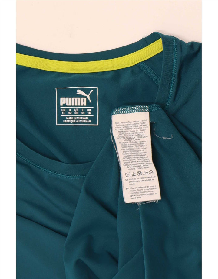 Camiseta feminina Puma UK 16 grande poliéster verde