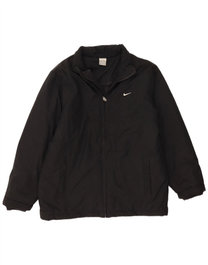 Jaqueta acolchoada masculina Nike UK 39/41 poliéster preto médio