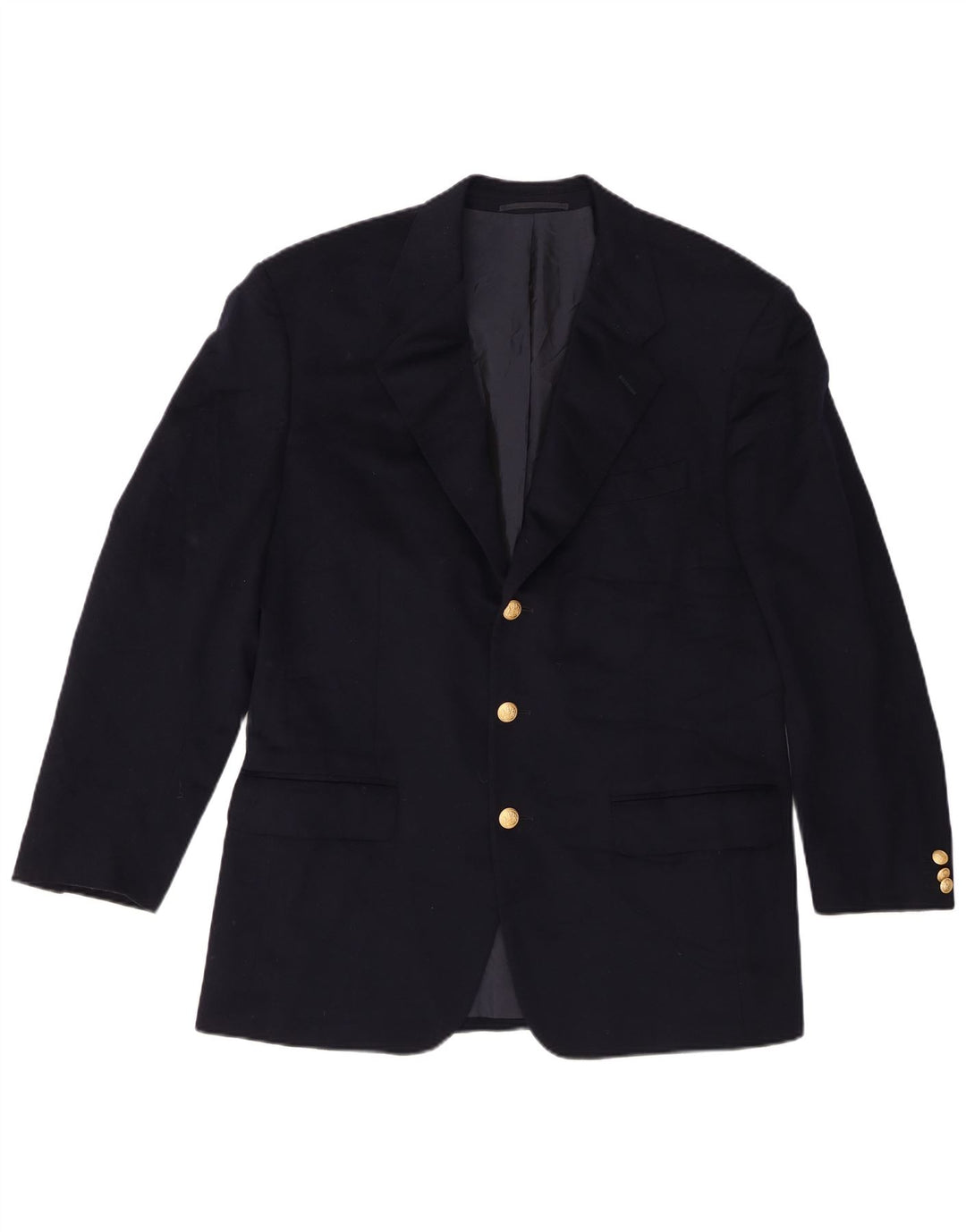 Jaqueta Blazer Cantarelli Masculina com 3 Botões IT 52 XL Azul Marinho Lã