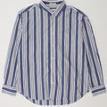 Camisa masculina Gant com ajuste relaxado tamanho 39/40 algodão listrado azul médio