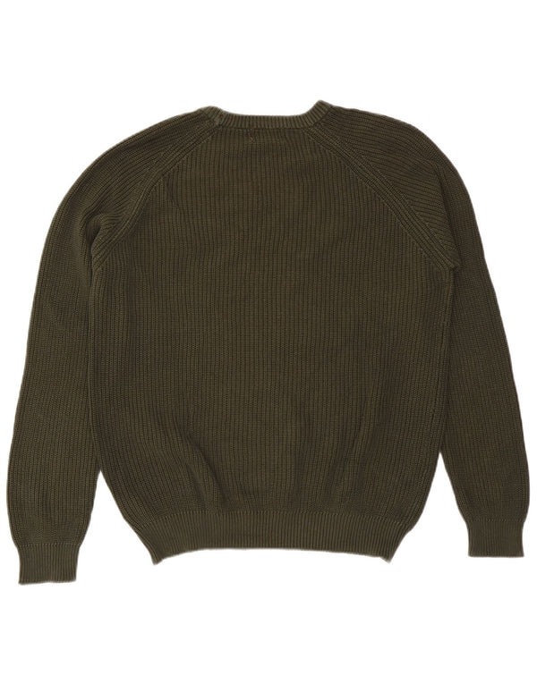 Suéter masculino Refrigiwear com gola redonda 2XL algodão cáqui