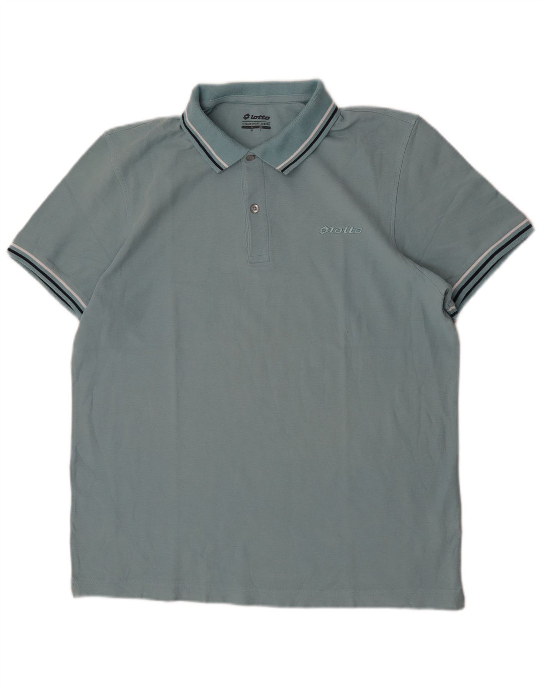 Camisa polo masculina Lotto grande algodão azul
