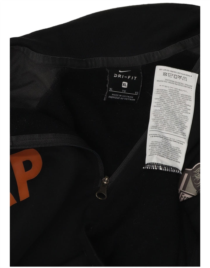 NIKE Masculino Dri Fit Graphic Pullover Treino Top XL Preto Colourblock