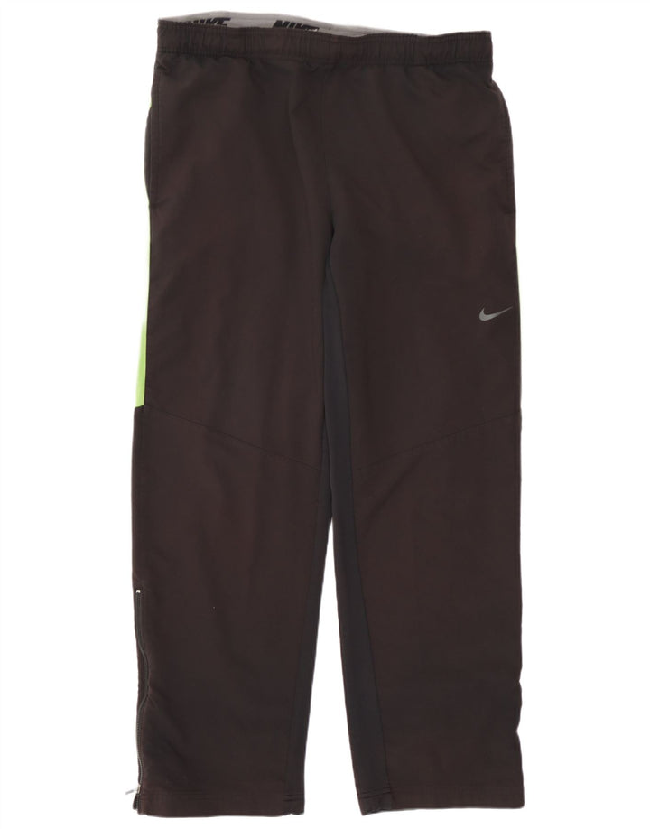 Calça de treino masculina Nike Dri Fit grande poliéster colorblock preto