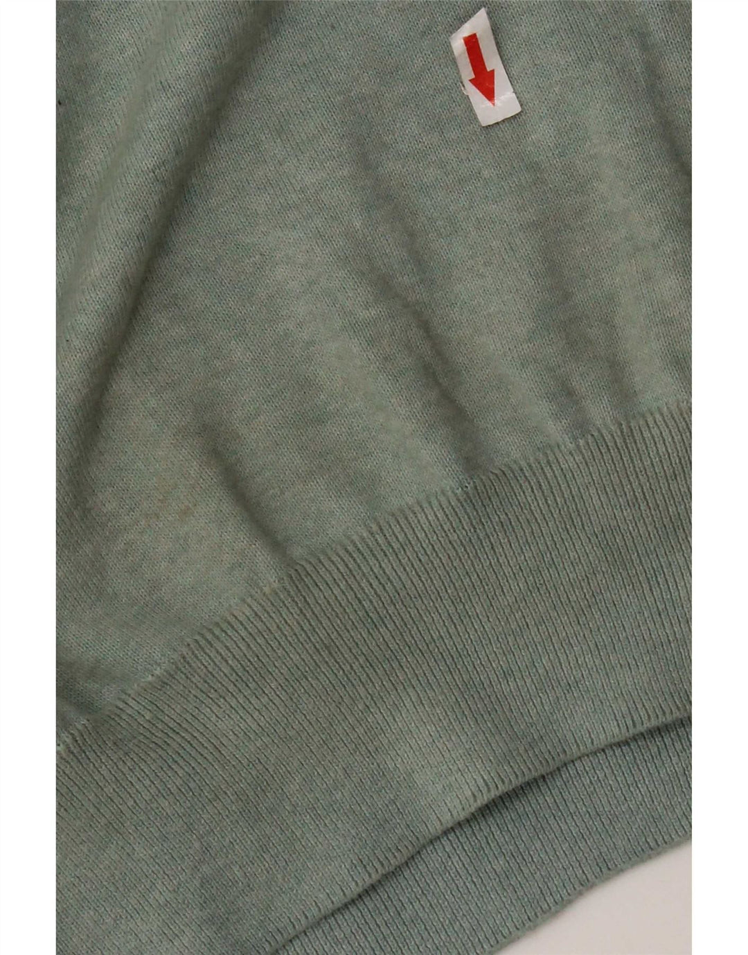 Suéter masculino Marks & Spencer com gola canoa de algodão verde médio