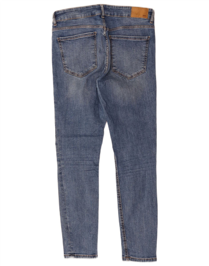 Zara Jeans Skinny Feminino EU 40 Médio W30 L27 Azul